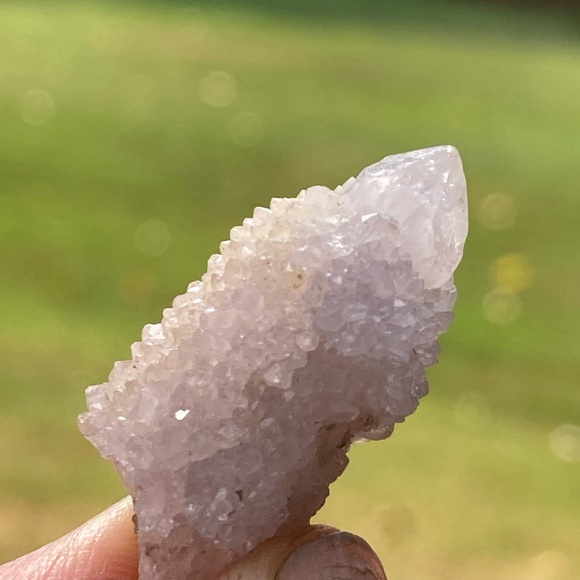 White/clear Spirit Quartz with Citrine included & Amethyst phantom in point - Picture 6 of 8